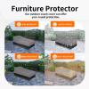 Easy-Going Waterproof Patio Lounge Chair Cover UV Resistant Outdoor Chaise Lounge Covers with Tape Sealed Seam(1 Pack-78Wx35.5Dx33H inch, Black)(Gray/Black)