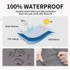 Easy-Going Waterproof Patio Lounge Chair Cover UV Resistant Outdoor Chaise Lounge Covers with Tape Sealed Seam(1 Pack-78Wx35.5Dx33H inch, Black)(Gray/Black)