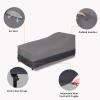 Easy-Going Waterproof Patio Lounge Chair Cover UV Resistant Outdoor Chaise Lounge Covers with Tape Sealed Seam(1 Pack-78Wx35.5Dx33H inch, Black)(Gray/Dark Gray)