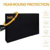 Outdoor TV Cover for 40 to 42 inches LCD, LED, Waterproof, Weatherproof and Dust-Proof TV Screen Protectors with Cleaning Cloth (42 inch,Black)(Black)