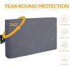 Outdoor TV Cover for 40 to 42 inches LCD, LED, Waterproof, Weatherproof and Dust-Proof TV Screen Protectors with Cleaning Cloth (42 inch,Black)(Dark Gray)