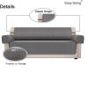 Sofa Covers, Christmas Slipcovers, Water Resistant Furniture Protector, Couch Cover, Couch Shield with Anti-Slip Foams, Elastic Straps, 3 Pockets, Pets Cover,Kids,Children,Cats,Dogs(Sofa, Gray)