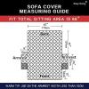 Sofa Covers, Christmas Slipcovers, Water Resistant Furniture Protector, Couch Cover, Couch Shield with Anti-Slip Foams, Elastic Straps, 3 Pockets, Pets Cover,Kids,Children,Cats,Dogs (Sofa, Chocolate)