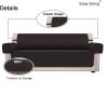 Sofa Covers, Christmas Slipcovers, Water Resistant Furniture Protector, Couch Cover, Couch Shield with Anti-Slip Foams, Elastic Straps, 3 Pockets, Pets Cover,Kids,Children,Cats,Dogs (Sofa, Chocolate)