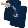 Easy-Going 100% Waterproof 4 Pieces Couch Cushion Covers for Sectional Sofa Left/Right L Shape Chaise Lounge Sofa Seat slipcover Anti-Slip Sofa Cover (3 Seater + 1 Chaise, Dark Gray(Navy)
