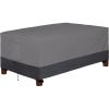 Easy-Going 600D Heavy Duty Round Patio Furniture Set Cover, Waterproof Outdoor Table and Chair Set Cover, (62″DIAx 28″H, Black)(Gray/Dark Gray)