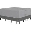 Easy-Going Patio Furniture Cover 110″x84″ Rectangle Outdoor Table and Chair Set Covers Waterproof UV Resistant Outdoor Sectional Sofa Set Covers, Gray/Dark Gray(Gray/Dark Gray)