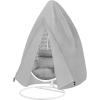 Easy-Going Patio Hanging Egg Chair Cover, UV Resistant Waterproof Outdoor Single Seat Swing Chair Cover with Zipper, Camel(Grey)