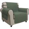 Easy-Going Sofa Slipcover Waterproof Couch Cover for 3 Cushion Couch Sofa Cover Furniture Protector Cover Pets Covers Washable Non-Slip Fabric Pets Kids Children Dog Cat (Sofa, Chocolate)(Greyish Green)