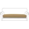 Easy-Going Stretch 4 Pieces Couch Cushion Covers for Sectional Sofa Left/Right L Shape Chaise Lounge Sofa Seat slipcover Anti-Slip Sofa Cover Soft (3 Seater + 1 Chaise, Dark Gray)(Golden)