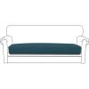 Easy-Going Stretch 4 Pieces Couch Cushion Covers for Sectional Sofa Left/Right L Shape Chaise Lounge Sofa Seat slipcover Anti-Slip Sofa Cover Soft (3 Seater + 1 Chaise, Dark Gray)(Deep Teal)