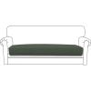 Easy-Going Stretch 4 Pieces Couch Cushion Covers for Sectional Sofa Left/Right L Shape Chaise Lounge Sofa Seat slipcover Anti-Slip Sofa Cover Soft (3 Seater + 1 Chaise, Dark Gray)(Olive Green)