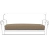 Easy-Going Stretch 4 Pieces Couch Cushion Covers for Sectional Sofa Left/Right L Shape Chaise Lounge Sofa Seat slipcover Anti-Slip Sofa Cover Soft (3 Seater + 1 Chaise, Dark Gray)(Natural)
