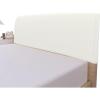 Easy-Going Stretch Bed Headboard Slipcover, Small Square Jacquard Furniture Cover, Dustproof Protector Cover for Bedroom Decor (Queen, Cream)(Cream)
