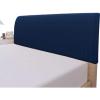 Easy-Going Stretch Bed Headboard Slipcover, Small Square Jacquard Furniture Cover, Dustproof Protector Cover for Bedroom Decor (Queen, Cream)(Navy)