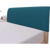 Easy-Going Stretch Bed Headboard Slipcover, Small Square Jacquard Furniture Cover, Dustproof Protector Cover for Bedroom Decor (Queen, Cream)(Peacock Blue)