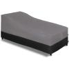 Easy-Going Waterproof Patio Lounge Chair Cover UV Resistant Outdoor Chaise Lounge Covers with Tape Sealed Seam(1 Pack-78Wx35.5Dx33H inch, Black)(Gray/Black)