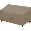Easy-Going Waterproof Patio Sofa Cover UV Resistant 3 Seater Outdoor Sofa Cover Weatherproof Lawn Patio Furniture Cover with Tape Sealed Seam (79Wx37Dx35H inch, Black)(Camel)