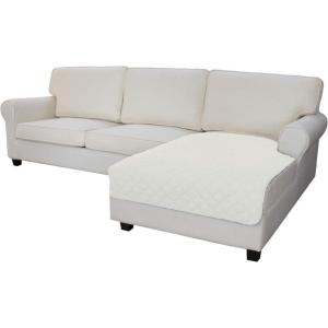 Easy-Going Sectional Couch Covers for Dogs L Shape Sofa Cover Reversible Sofa Slipcover Chaise Lounge Cover Furniture Protector Cover for Pets Dog Cat (Large, Dark Gray/Dark Gray)(Ivory/Ivory)