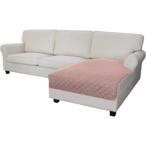 Easy-Going Sectional Couch Covers for Dogs L Shape Sofa Cover Reversible Sofa Slipcover Chaise Lounge Cover Furniture Protector Cover for Pets Dog Cat (Large, Dark Gray/Dark Gray)(Pink/Pink)