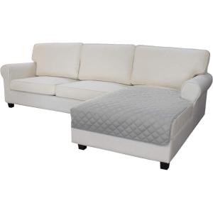 Easy-Going Sectional Couch Covers for Dogs L Shape Sofa Cover Reversible Sofa Slipcover Chaise Lounge Cover Furniture Protector Cover for Pets Dog Cat (Large, Dark Gray/Dark Gray)(Light Gray/Light Gray)