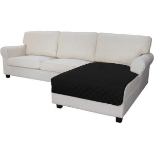 Easy-Going Sectional Couch Covers for Dogs L Shape Sofa Cover Reversible Sofa Slipcover Chaise Lounge Cover Furniture Protector Cover for Pets Dog Cat (Large, Dark Gray/Dark Gray)(Black/Black)