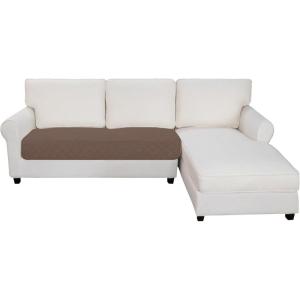 Easy-Going Sectional Couch Covers for Dogs L Shape Sofa Cover Reversible Sofa Slipcover Chaise Lounge Cover Furniture Protector Cover for Pets Dog Cat (Large, Dark Gray/Dark Gray)(Brown/Beige)