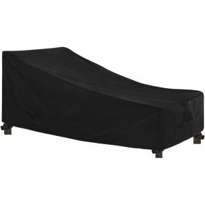 Easy-Going Waterproof Patio Lounge Chair Cover UV Resistant Outdoor Chaise Lounge Covers with Tape Sealed Seam(1 Pack-78Wx35.5Dx33H inch, Black)(Black)