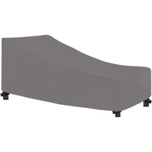 Easy-Going Waterproof Patio Lounge Chair Cover UV Resistant Outdoor Chaise Lounge Covers with Tape Sealed Seam(1 Pack-78Wx35.5Dx33H inch, Black)(Grey)