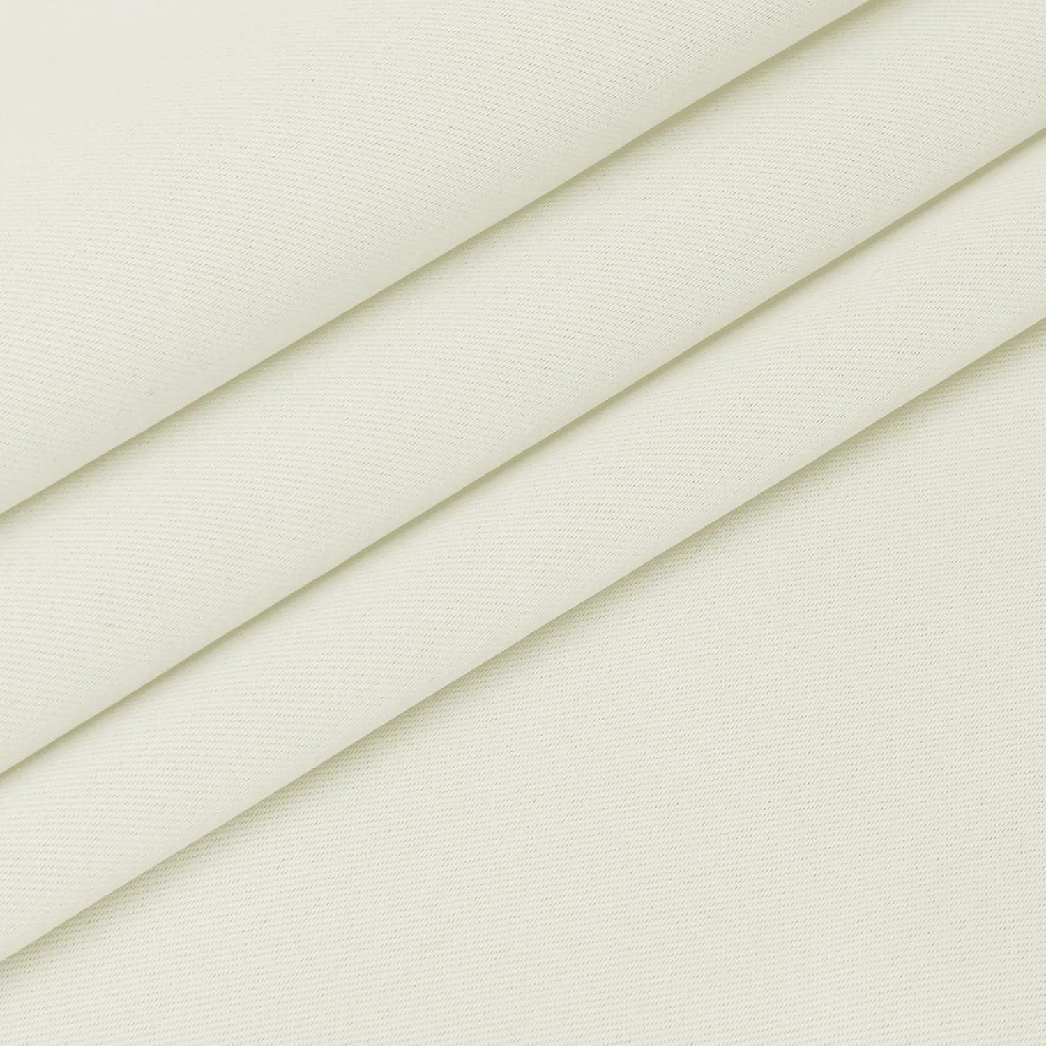 image:imageEasyGoing Blackout Door Curtains Rod Pocket Privacy Light Filtering Sidelight Curtains for French Door 1 Panel 25x40 inch GrayIvory