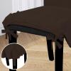 Easy-Going Dining Chair Covers Stretch Parsons Chair Slipcover with Skirt Chair Covers for Dining Room Restaurant Banquet (2 PCS, Light Gray)(Chocolate)