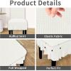 Easy-Going Dining Chair Covers Stretch Parsons Chair Slipcover with Skirt Chair Covers for Dining Room Restaurant Banquet (2 PCS, Light Gray)(Cream)