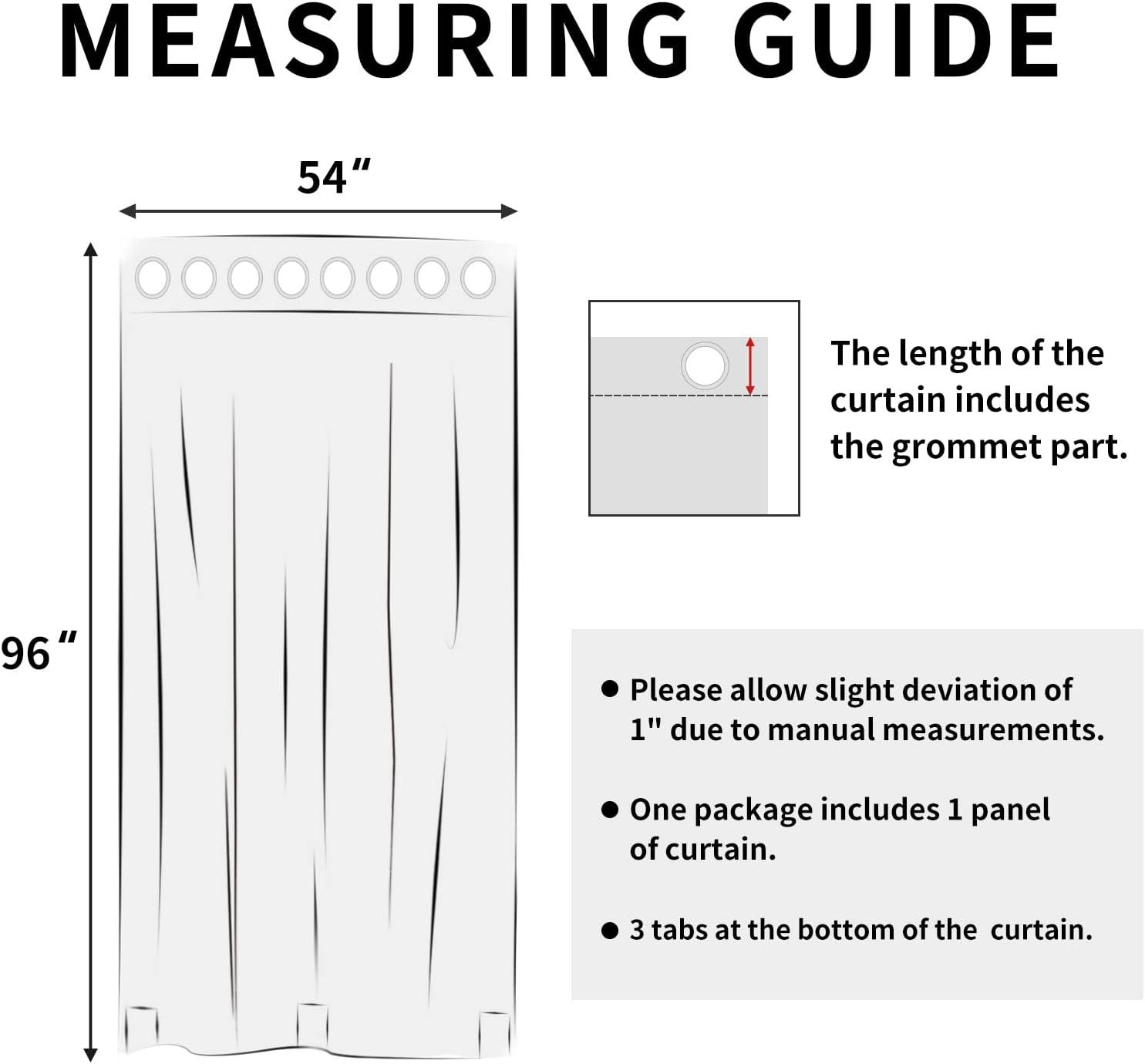 image:imageEasyGoing Outdoor Curtains Waterproof Windproof Weatherproof Curtain for Patio Cabana Porch Pergola and Gazebo Grommet Top and Tab Bottom Drape 1panel 54x84 inch BeigeSky Blue