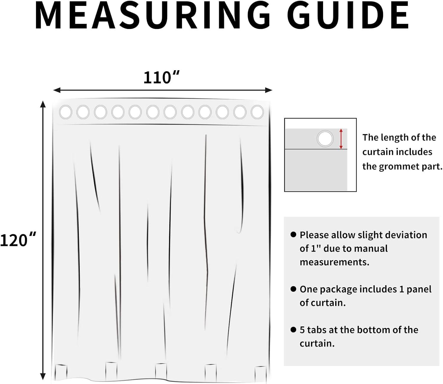 image:imageEasyGoing Outdoor Curtains Waterproof Windproof Weatherproof Curtain for Patio Cabana Porch Pergola and Gazebo Grommet Top and Tab Bottom Drape 1panel 54x84 inch BeigeSky Blue
