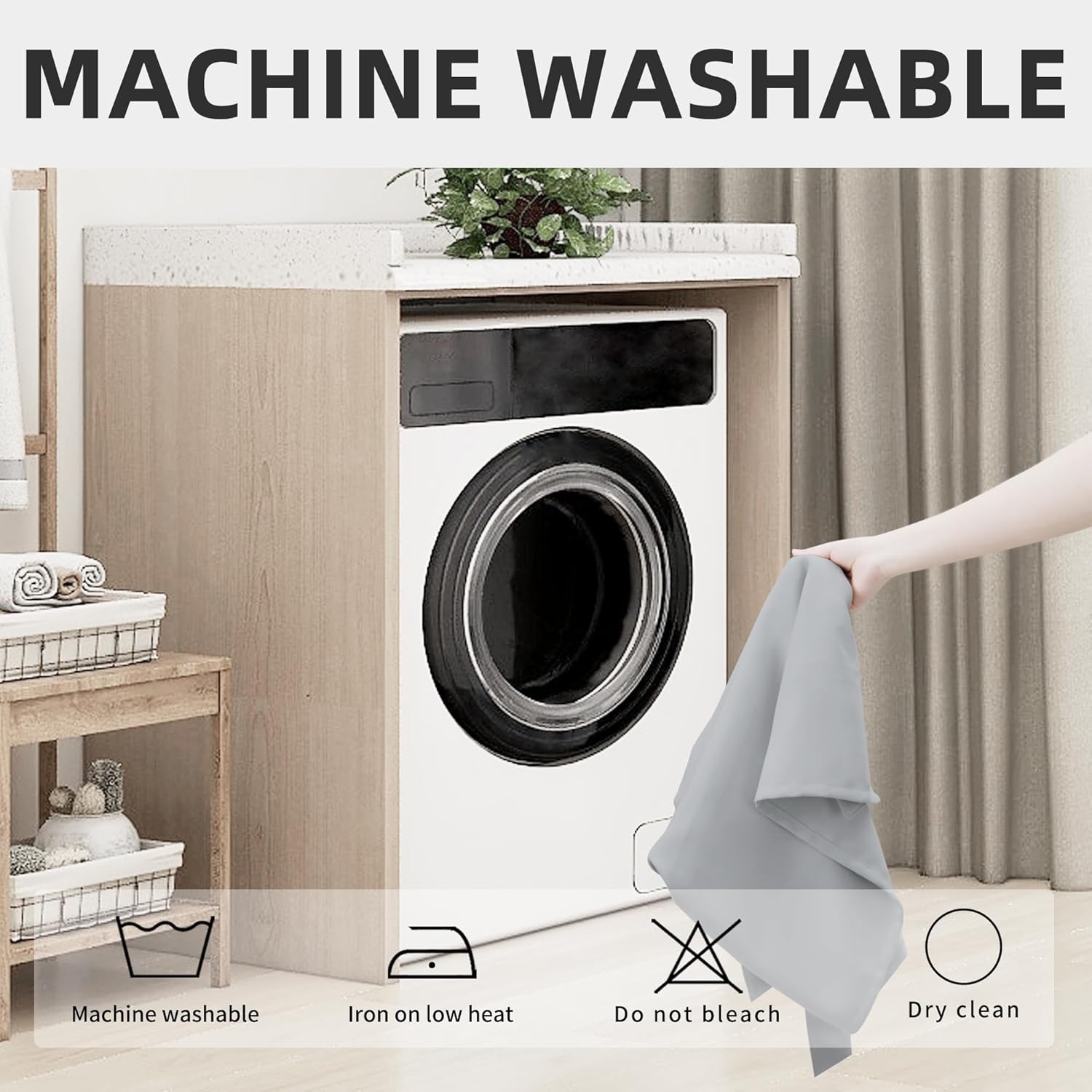 image:imageEasyGoing Blackout Door Curtains Rod Pocket Privacy Light Filtering Sidelight Curtains French Door Curtains with Tieback 1 Panel 25x40 inch BluestoneGreyish White