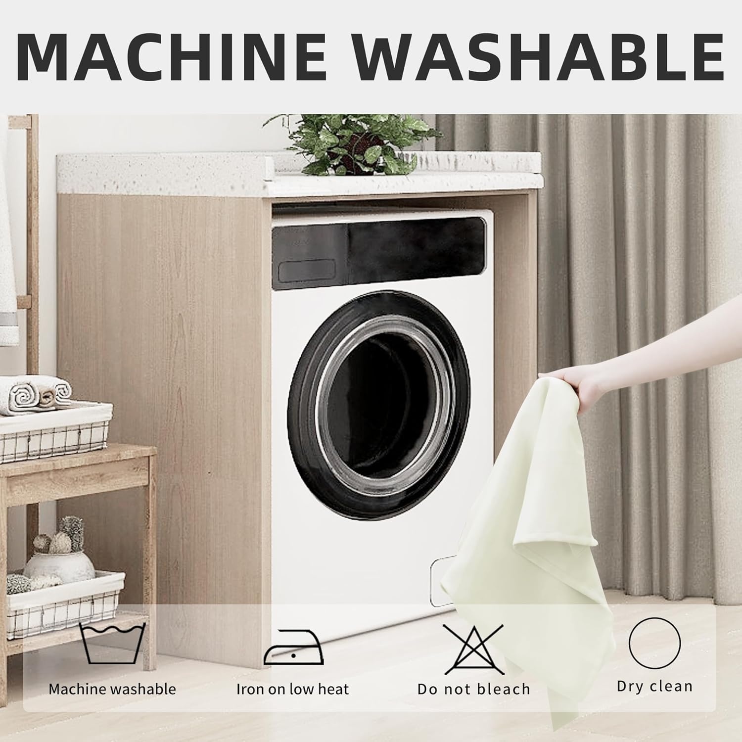 image:imageEasyGoing Blackout Door Curtains Rod Pocket Privacy Light Filtering Sidelight Curtains French Door Curtains with Tieback 1 Panel 25x40 inch BluestoneIvory