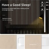 Easy-Going Blackout Curtains for Bedroom, Solid Thermal Insulated Grommet and Noise Reduction Window Drapes, Room Darkening Curtains for Living Room, 2 Panels(42×63 in, Dark Brown)(Beige)