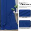 Easy-Going Blackout Curtains for Bedroom, Solid Thermal Insulated Grommet and Noise Reduction Window Drapes, Room Darkening Curtains for Living Room, 2 Panels(42×63 in, Dark Brown)(Classic Blue)