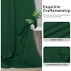 Easy-Going Blackout Curtains for Bedroom, Solid Thermal Insulated Grommet and Noise Reduction Window Drapes, Room Darkening Curtains for Living Room, 2 Panels(42×63 in, Dark Brown)(Dark Green)